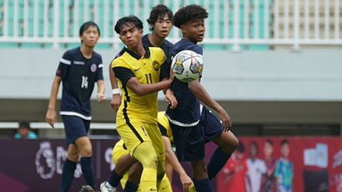  U17 Malaysia bị cầm chân bởi đội vừa thua U17 Indonesia tới 14 bàn